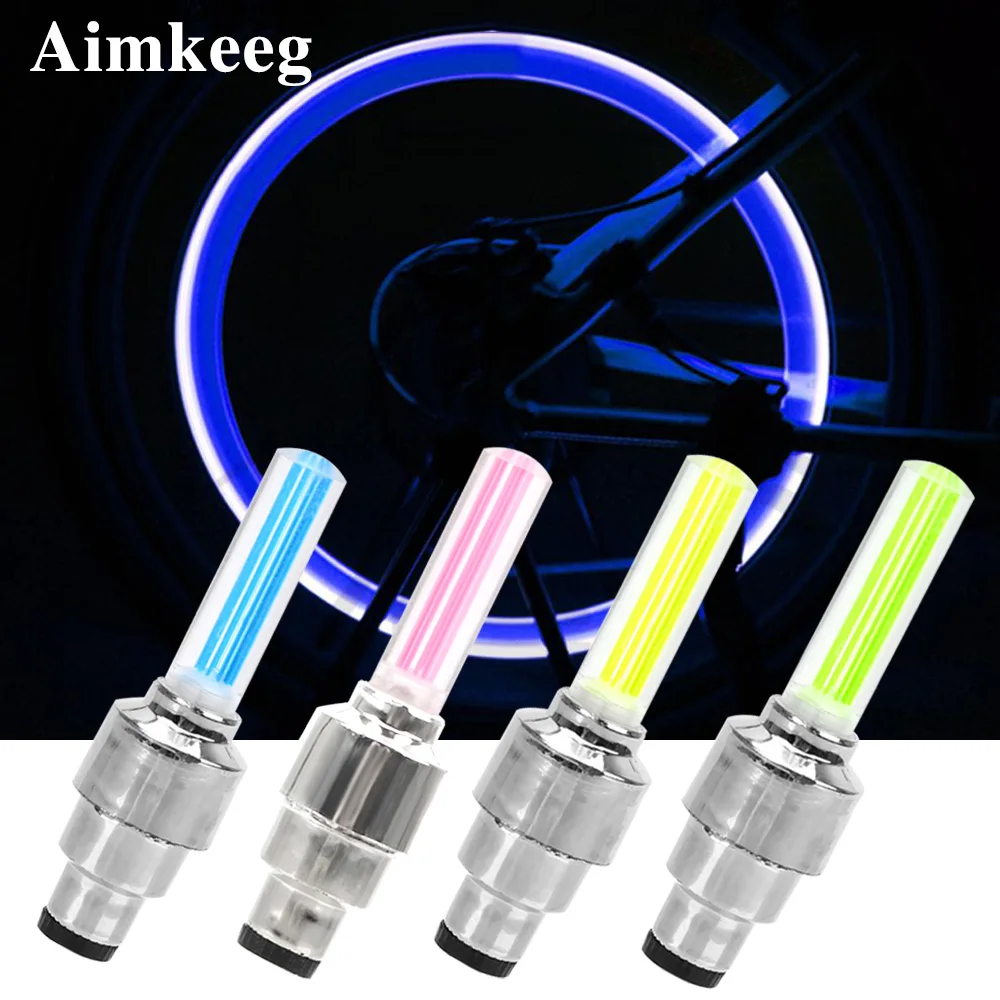 2 шт. светодиодный колпачок для автомобильных клапанов декоративная лампа колес