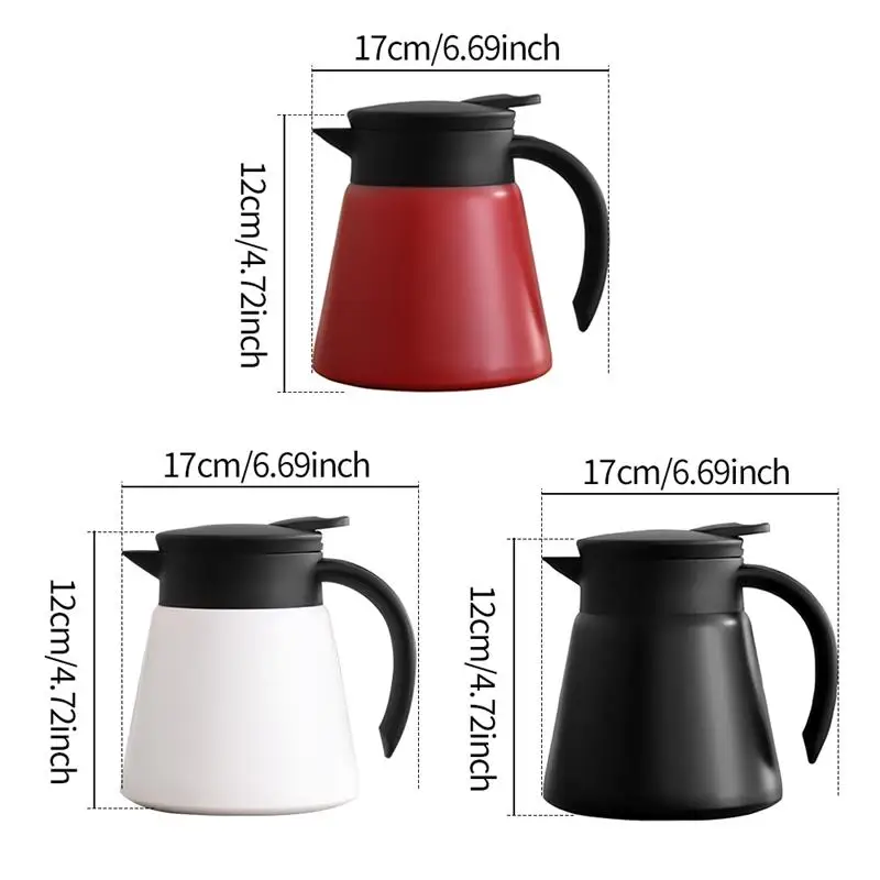 

880ml Coffee Tea Pot Stainless Steel Insulated Tea Kettle Leak-Proof Seal Spout Kettle Hand Drip Kettle Coffee Pot Water Bottle