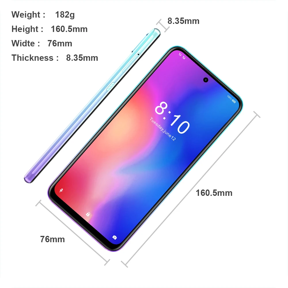 HOMTOM P30 pro Android 9,0 MTK6763 Восьмиядерный 4 Гб 64 Гб стеклянный чехол для смартфона 6,41 дюймов 4000 мАч 4G FDD-LTE мобильный телефон