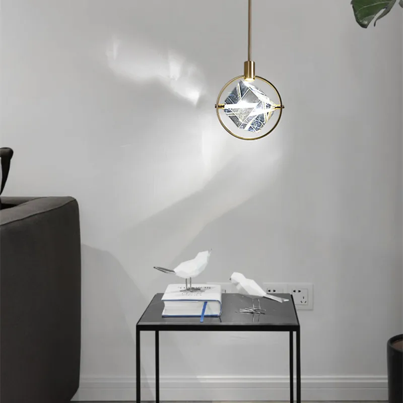 Современные светодиодные хрустальные люстры для ресторана бара кафе подвесные