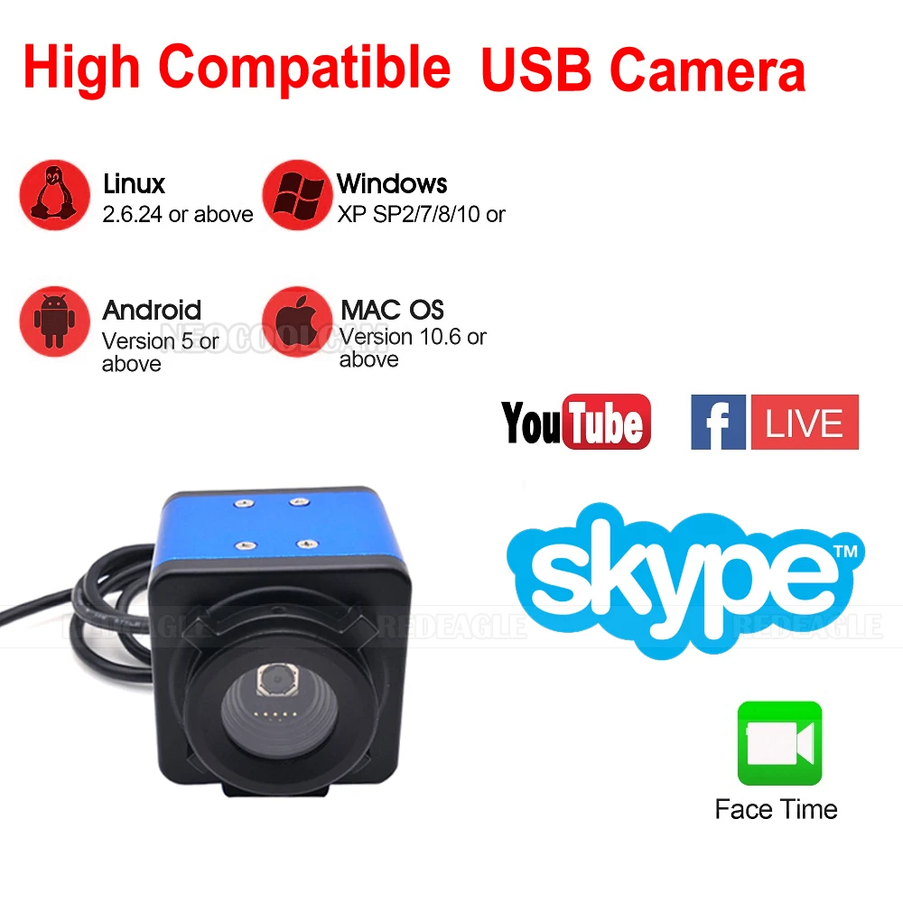 Веб-камера с автофокусом HD 8 Мп Sony IMX179 MJPEG UVC OTG | Безопасность и защита