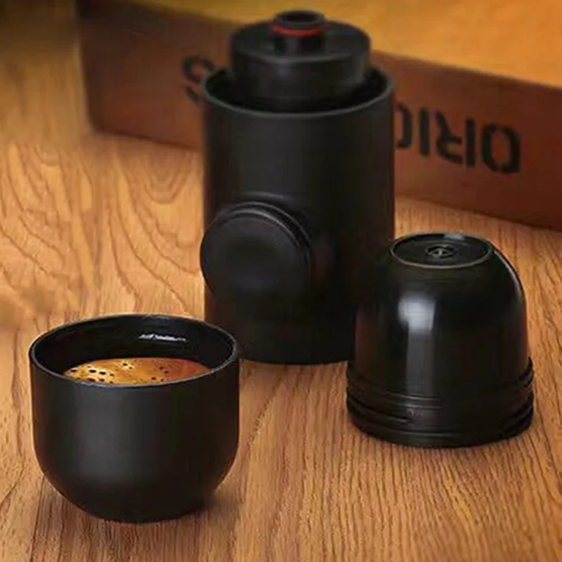 Ручная кофеварка мини-кофемашина и дозатор меда портативная для путешествий на