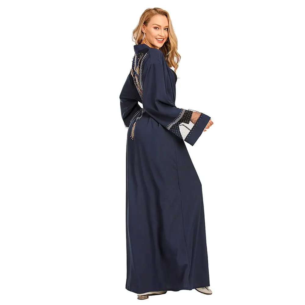 

Ramadan Eid Mubarek Kaftan Dubai Abaya Turkey Kimono Cardigan Hijab Muslim Dress Islamic Clothing Abayas For Women Robe Femme