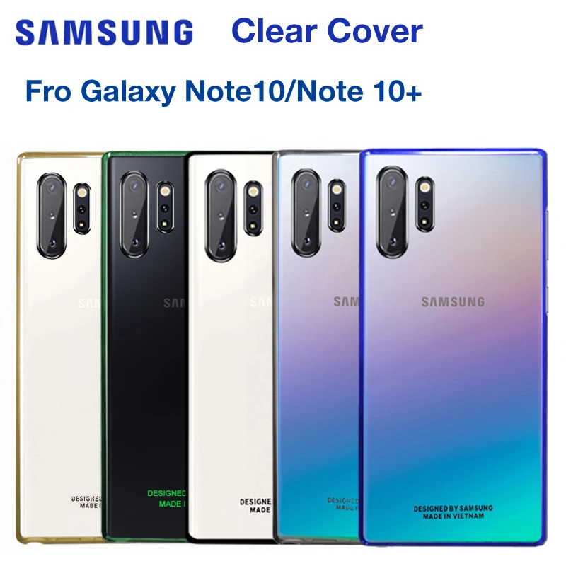 

SAMSUNG Original Stealth Plastic Phone Cover Case for Samsung GALAXY Note 10 Note10 NoteX Note10 Plus Transparent Hard Shell