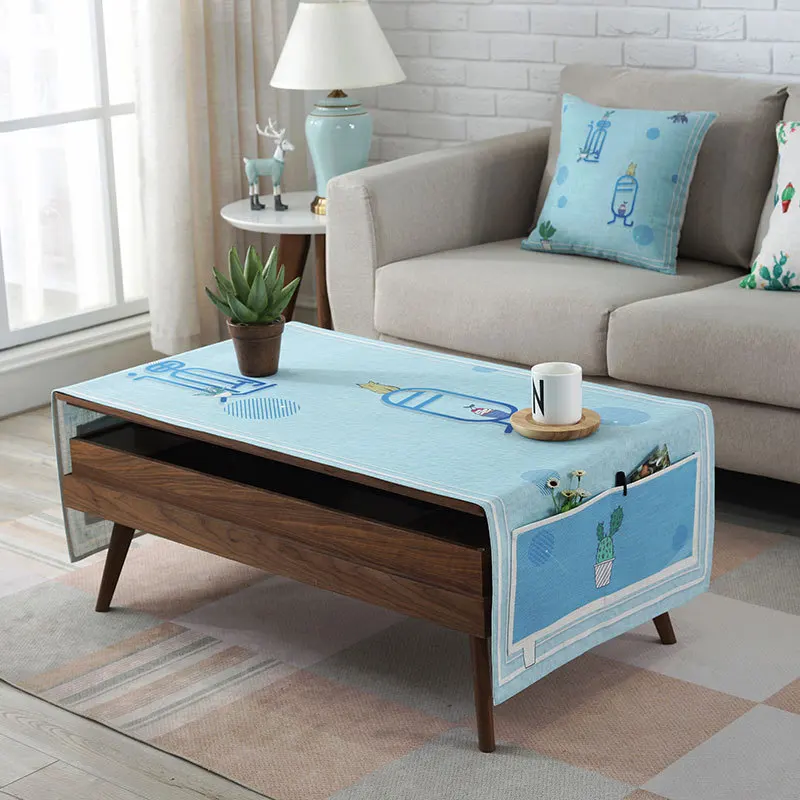 Северное растение водонепроницаемая кофейная скатерть для гостиной