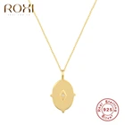 ROXI нерегулярные кристаллы глаза ожерелье, подвеска, колье, для женщин, для мужчин, подарок на день рождения ювелирные изделия стерлингового серебра 925 золотое ожерелье-чокер