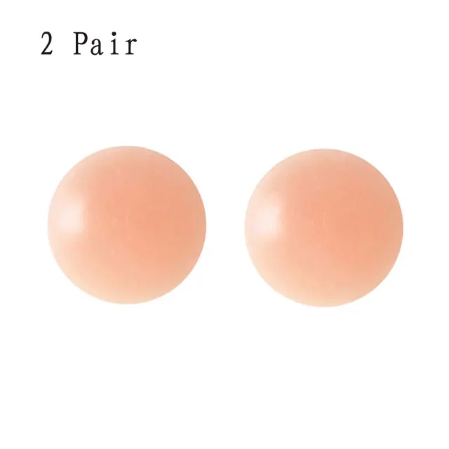Round 2 Pair 1 пара/2 пары горячая Распродажа набор бикини паста БУМАЖНОЕ ПЛАТЬЕ наклейка на грудь Ms. силиконовый невидимый сексуальный многоразовый нагрудный колпачок для сосков - Цвет: Round 2 Pair