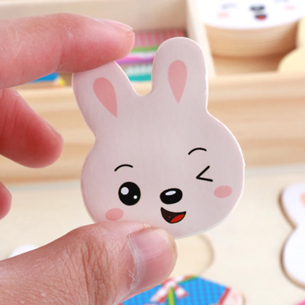 Детская деревянная головоломка с кроликами и коробкой для хранения | Игрушки