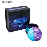 hornet aircraft aluminum 63mm 4 layers tobacco grinder diamond cutting metal herb grinder crusher with high end gift box