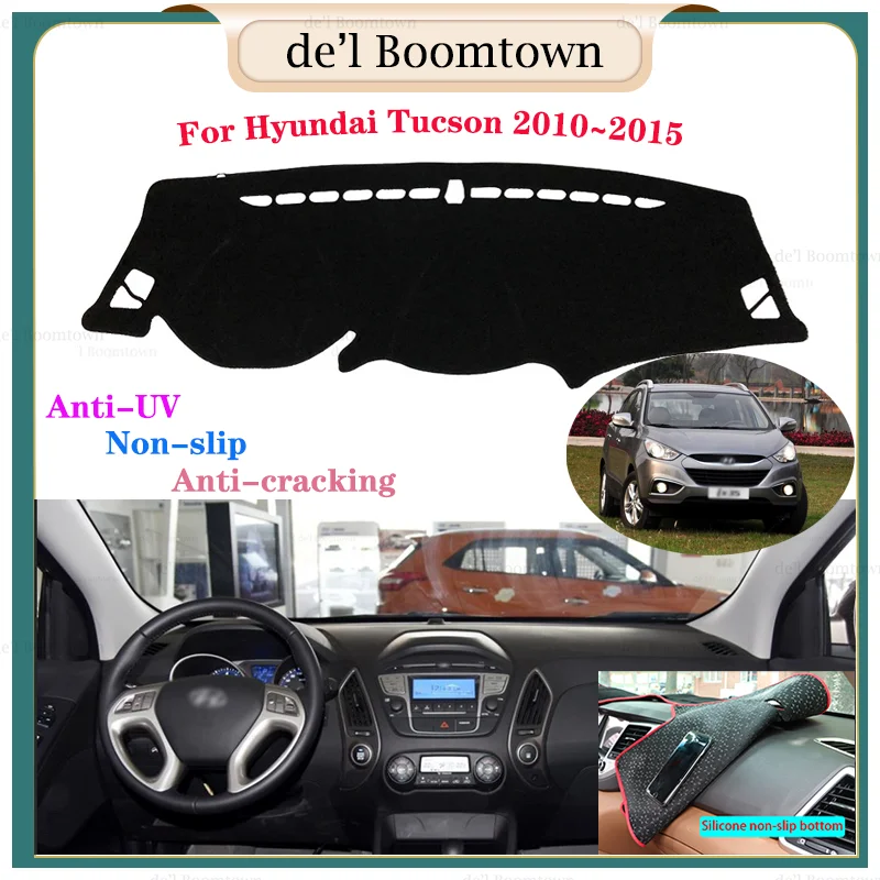 

Car Dashboard Cover Dash Mat For Hyundai Tucson 2010 2011 2012 2013 2014 2015 LM Ix35 Auto Non-slip Sun Shade Pad Carpet