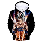 Модные толстовки с 3D принтом и карманами для мужчин и женщин Dbz Son Goku Молодежная Толстовка для взрослых и детей модные пуловеры Топы