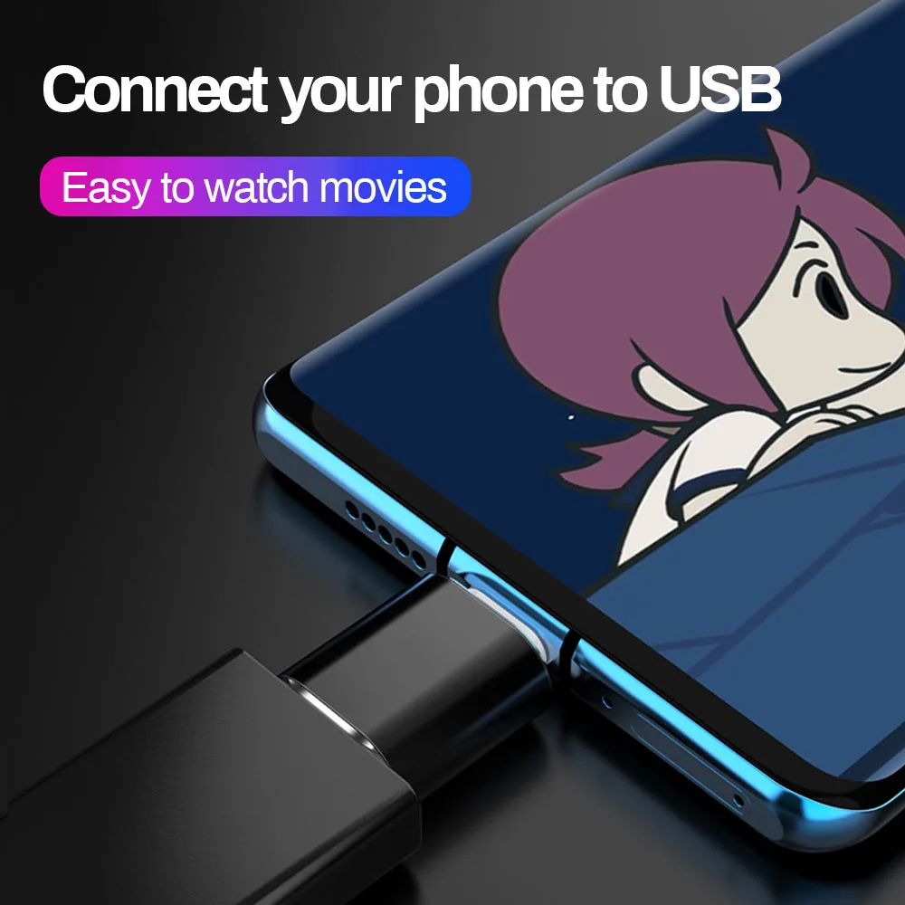 otg type c usb адаптер для мобильный тел