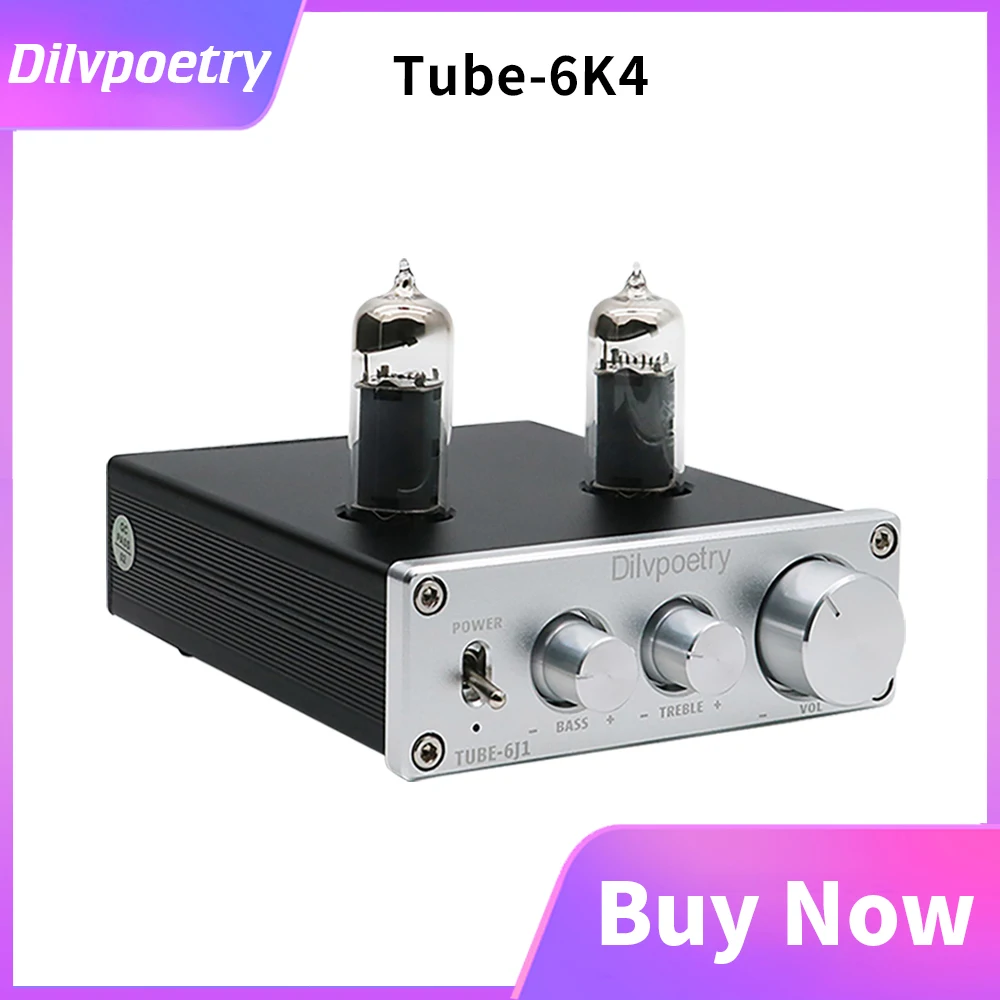 Ламповый ламповый усилитель 6J1 буфер HIFI предварительный высоких басов
