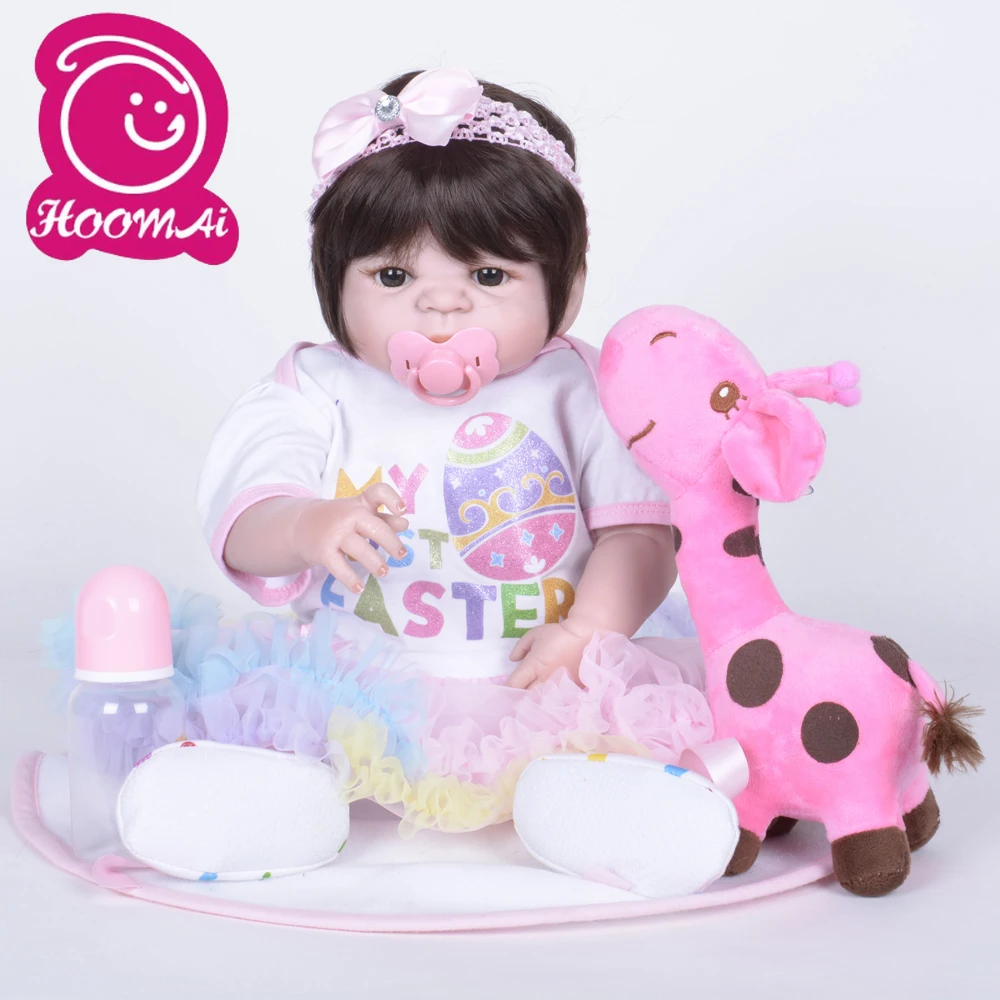 Реалистичная милая кукла принцессы для новорожденных девочек игрушка с медведем