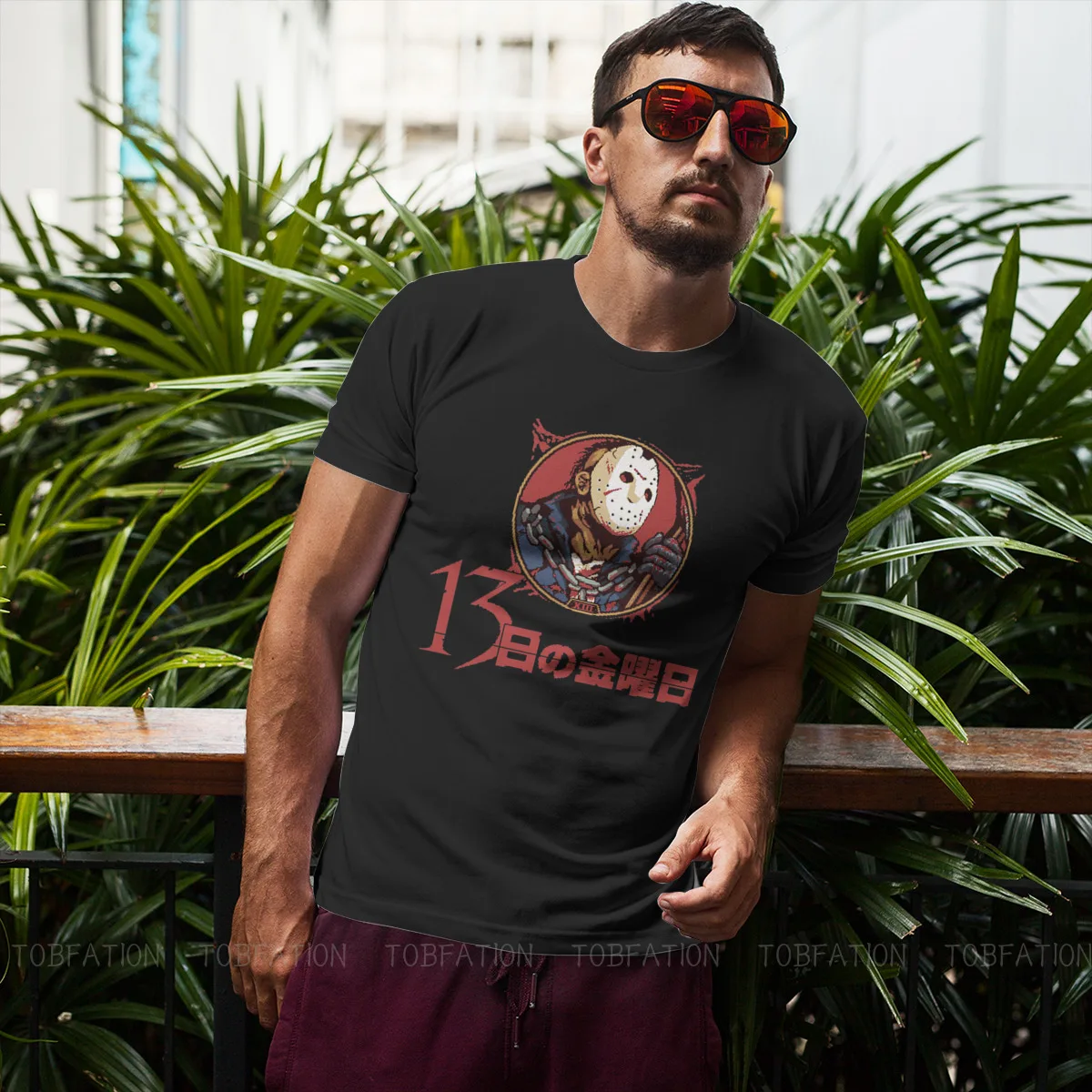 Классическая Летняя хлопковая Футболка с воротником стойкой принтом из фильма