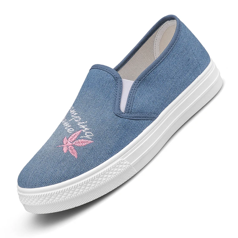 

2020 Fashion Sneakers Women Flats Shoes Comfortable Casual Canvas Shoes Loafers Woman Slip-on Ballerina Shoes zapatillas mujer