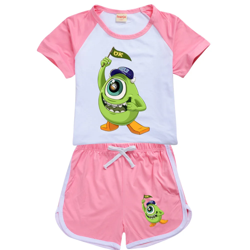 

New Game Girls Boys Summer Clothes T-shirt + Shorts Kids Sport Suit Children Cartoon Pajamas Girl Casual Short Sleeve Outfits