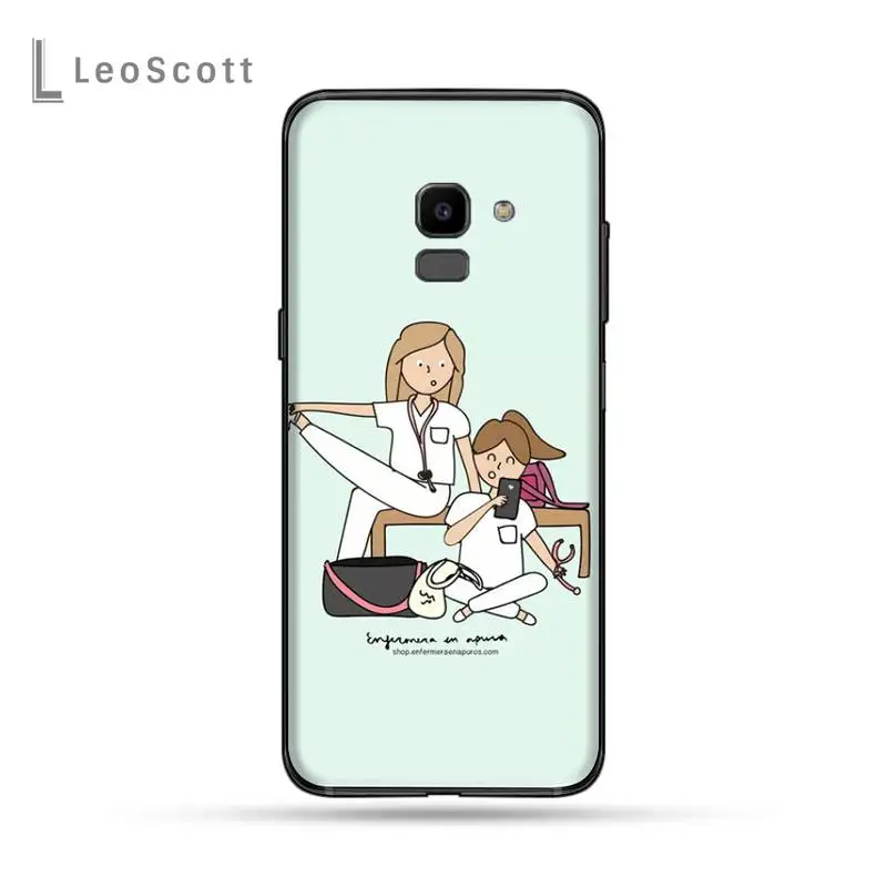 

Spain Cartoon Medicine Doctor Nurse Phone Cases For Samsung Galaxy J2 J4 J5 J6 J7 J8 2016 2017 2018 Prime Pro plus Neo duo