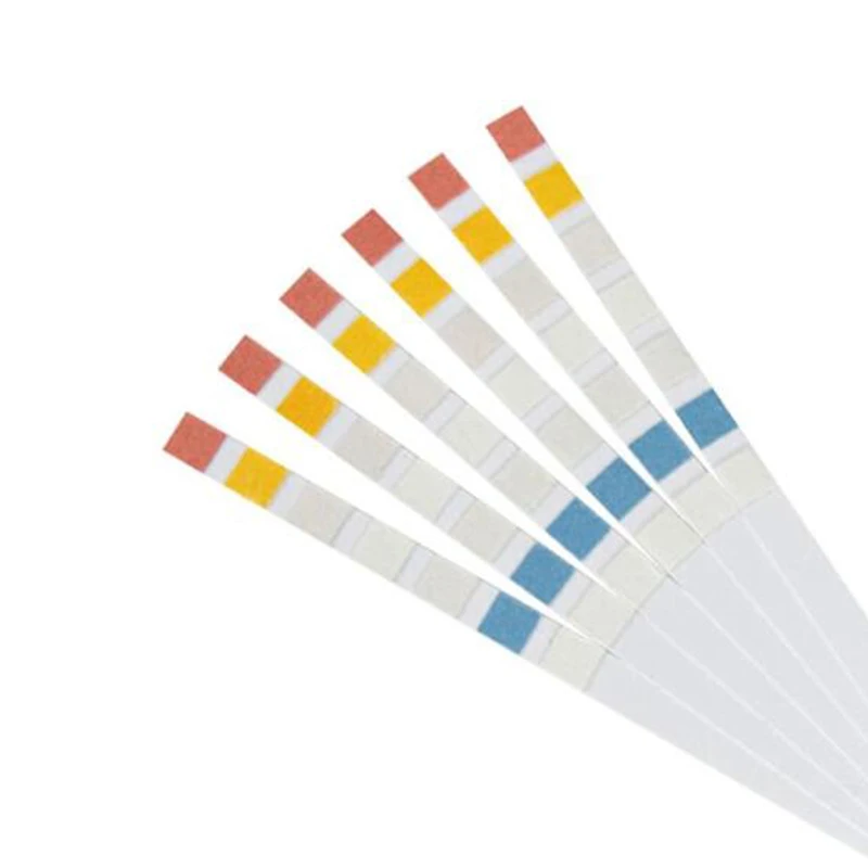 Тест полоски для аквариума 6 в 1 тест кислотность и Щелочность PH KH GH нитрит