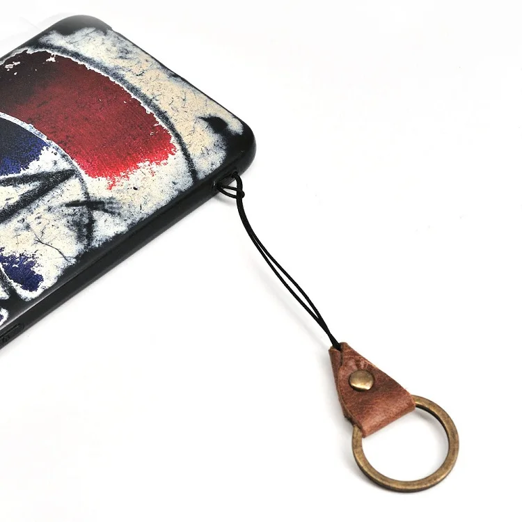 Wholesale Key Holder keychain Rope Retro Leather Key Chain Neck Rope Card Pack Parts 49cm 23cm 15cm Durable Portable Cheap K19