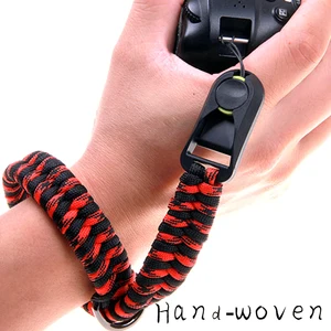 handmade camera braided wrist strap slr canon nikon pentax sony fuji leica olympus micro single quick release wrist strap rope free global shipping