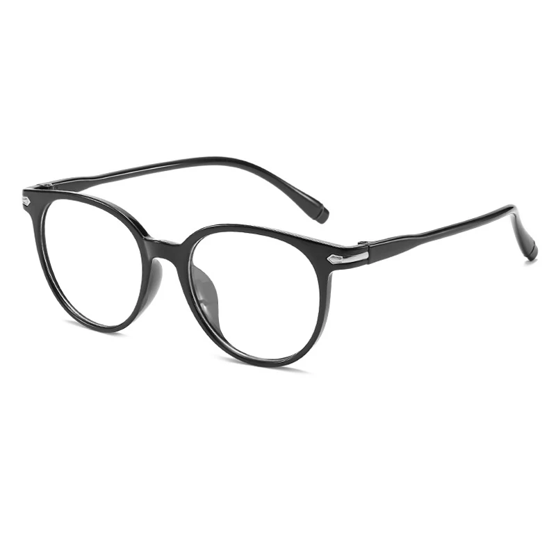 Black Myopia 2.5 Iboode ретро круглые очки для близорукости для мужчин и женщин ультралегкие прозрачные очки 0-1-1,5-2-2,5-3-3,5-4-4,5-5-6,0 - Цвет оправы: Black Myopia 2.5