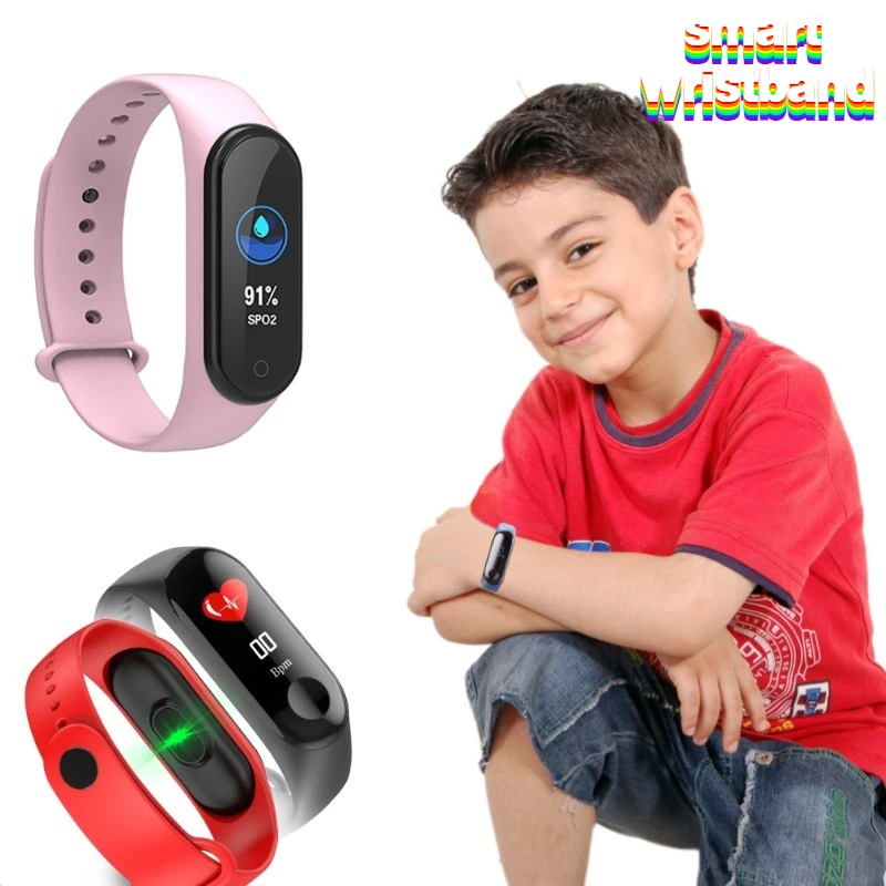 

M4 Smart Bracelet Waterproof Fitness tracker Blood Pressure Blood Oxygen Heart Rate Monitor Wristband Smart Watch for mi band 5
