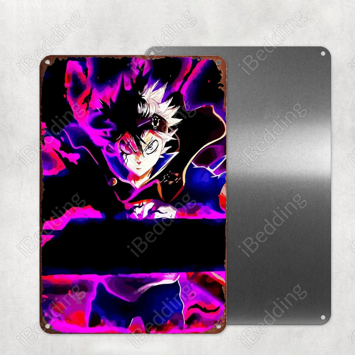 

Винтажные металлические знаки с чёрным клевером, 20 х0 см