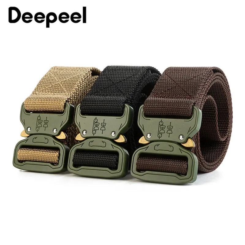 Deepeel 1 шт. 125x11 5/135/см армейский зеленый тактический Мужской ремень с