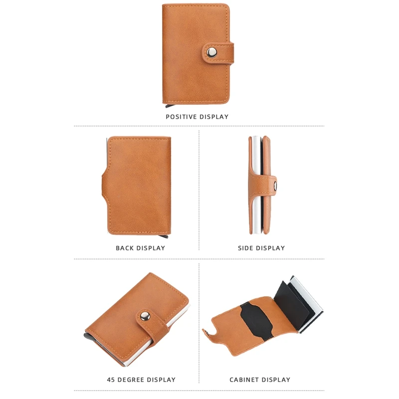 

Baellerry Rfid Antimagnetic Card Holder Smart Wallet Unisex PU Mini