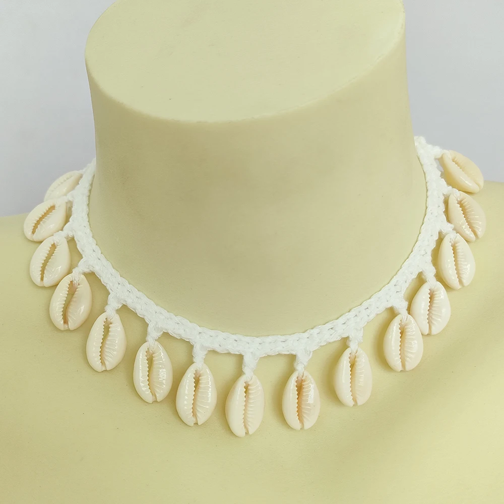 Купите 2 и получите скидку 30% чокер из простых ракушек для девочек ожерелье