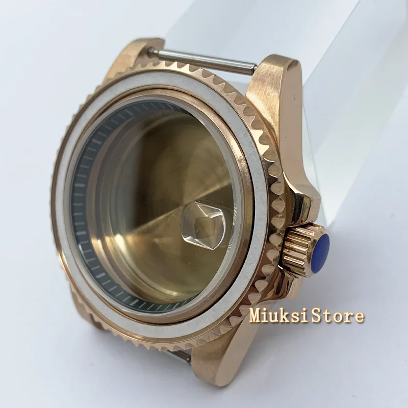 40 мм черный PVD розовое золото чехол подходит для NH35 NH36 ETA2824 Seagull ST2130 PT5000 движение