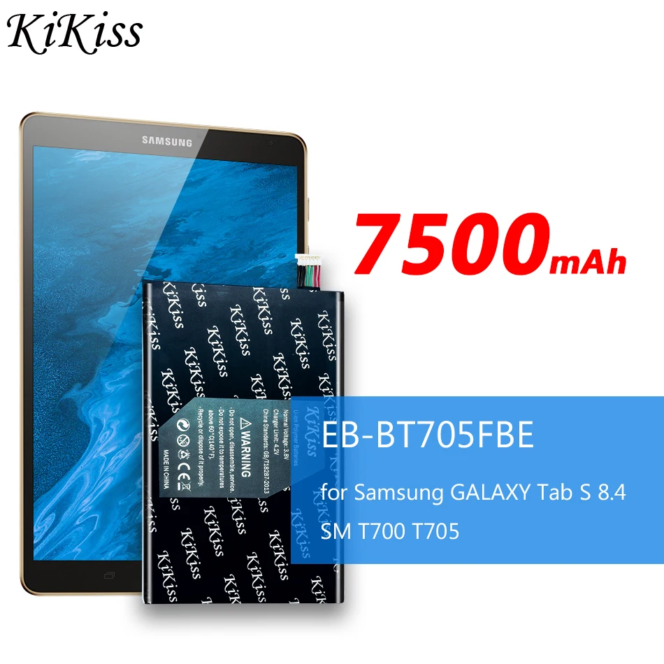 Аккумулятор для Samsung GALAXY Tab S 8 4 SM T700 T705 7500 мАч большой аккумулятор с бесплатным