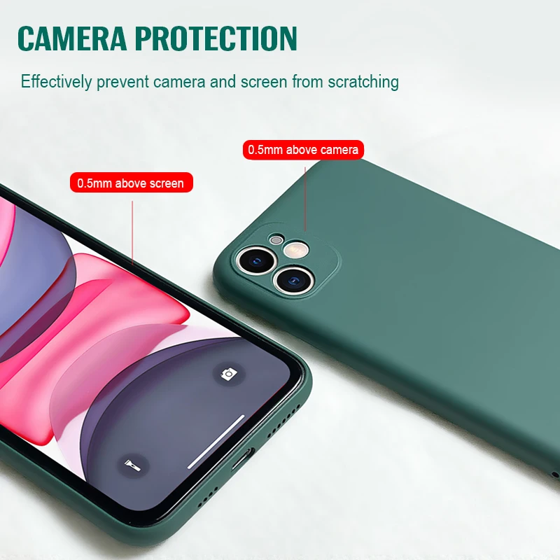 Жидкий силиконовый мягкий матовый чехол для iphone 11 Pro Max оригинальная Защитная