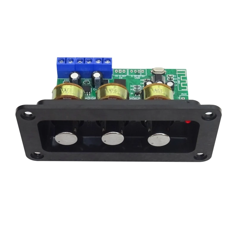 

Bluetooth Amplifier Power Audio Board 20Wx2 Stereo Amp Sound Amplifiers AUX U Disk Decoder Treble Bass Adjustment