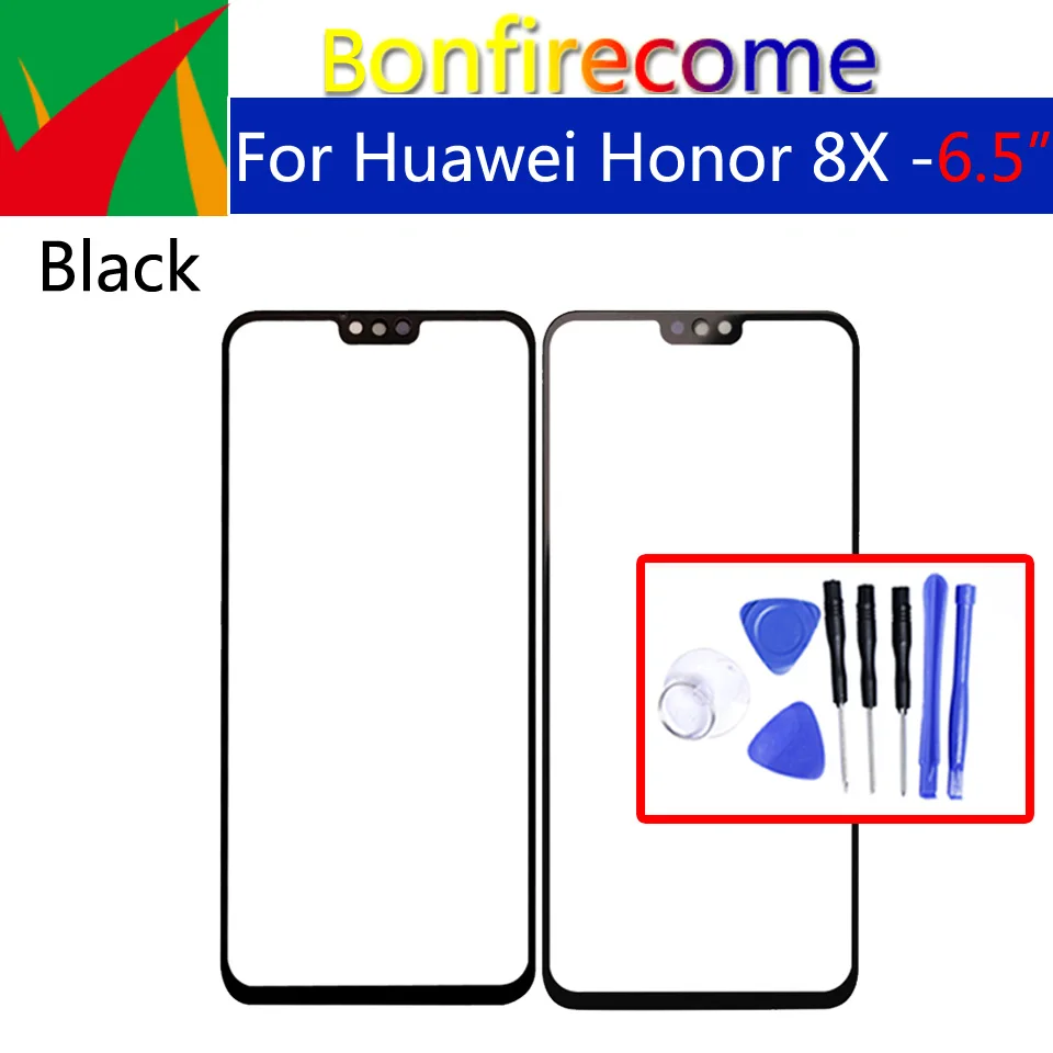 Сенсорный экран 6 5 дюйма для Huawei Honor 8X передний Внешний стеклянный объектив