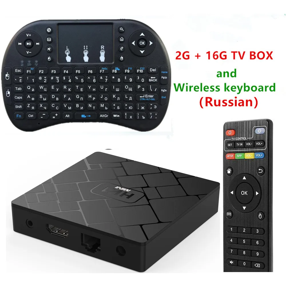 with Russian keyboar Android 9,0 hk1 Мини ТВ приставка 4K 3D H.265 Wifi 2G DDR3 16G EMMC rom Youtube Google Assistant 3D видео ТВ приставка - Цвет: with Russian keyboar