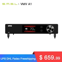 smsl vmv a1 audiophile class a amplifier rca input speaker power amp 6 35mm headphone amplifier output with remote control