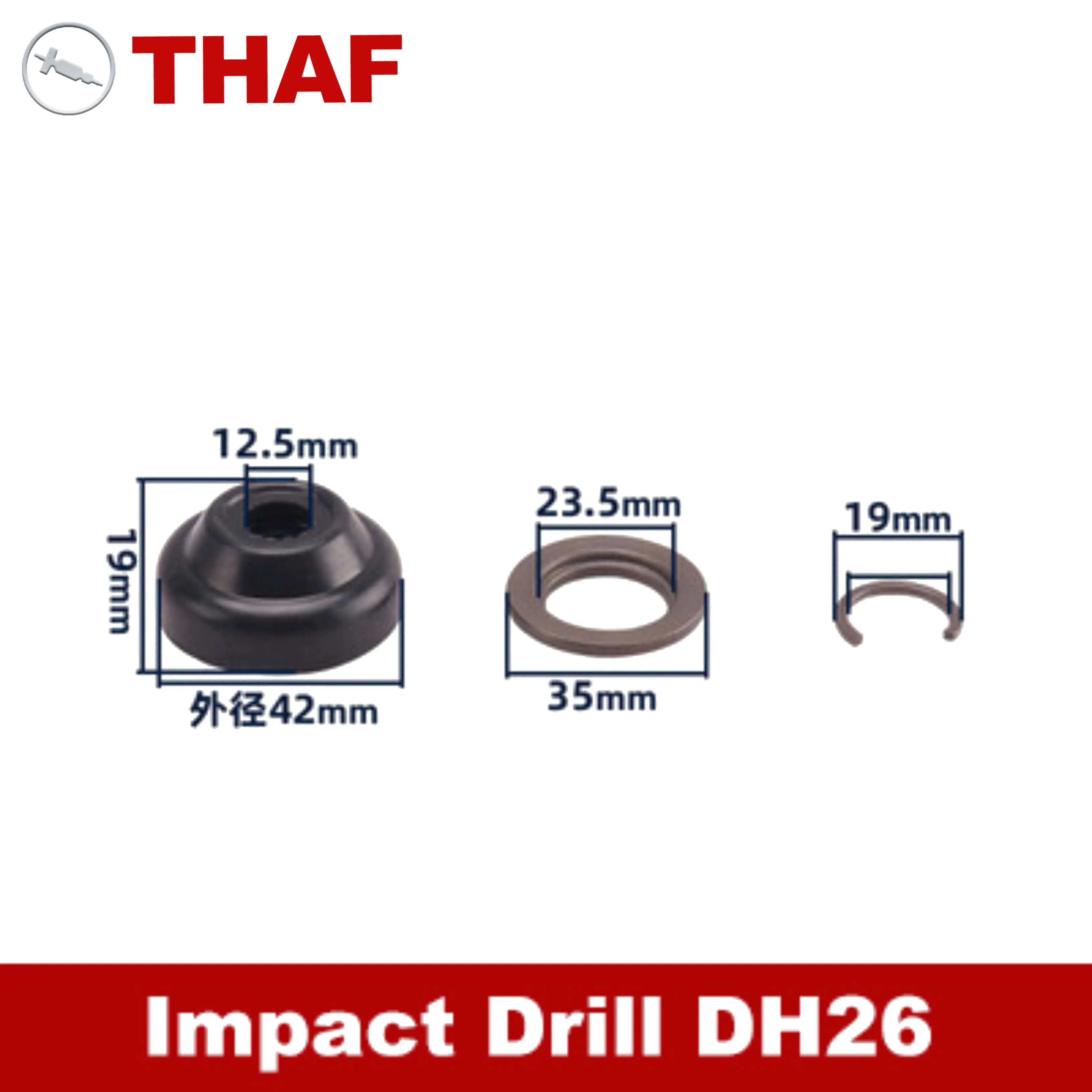 

Replacement Spare Parts Front Rubber Sleeve For Hitachi Impact Drill DH26