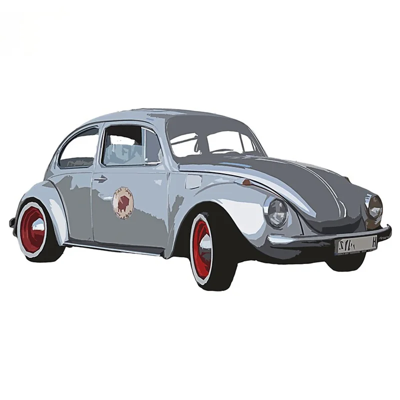 

13cm X 11.3cm for Beetle Car Stickers and Decals Waterproof Scratch-Proof Creative Surfboard Windshield Decoration Zhongsu