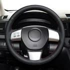 Натуральная черная кожаная оплетка на руль автомобиля для Mazda 6 Mazda 8 CX-9 CX9 2007 - 2015