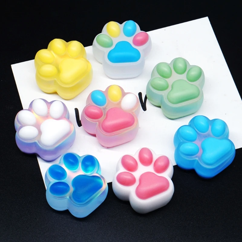 

Cat Paw Print Shape Silicone Mold Wax Melt Mould Sugar Craft Decoration Suitable for Microwave Oven Refrigerator