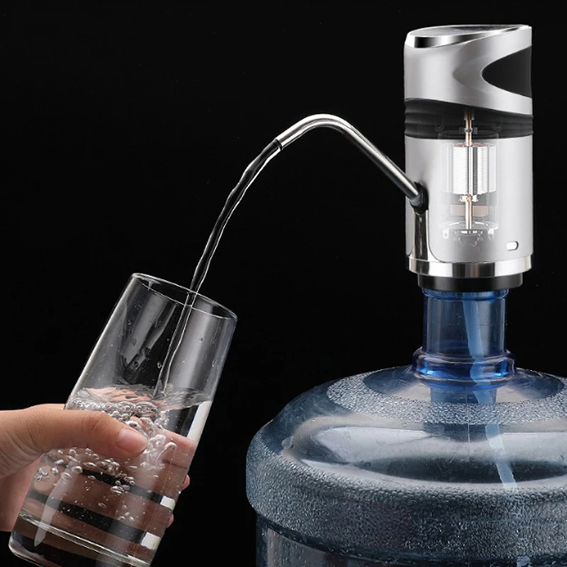 

1 PC Household Automatic Water Dispenser Bottled Water Manual Water Press Intelligent Portable Water Dispenser USB LED Display