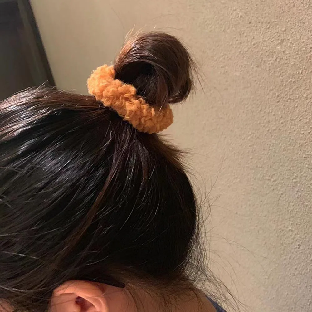 Модная пушистая повязка на голову из искусственного меха резинка для волос