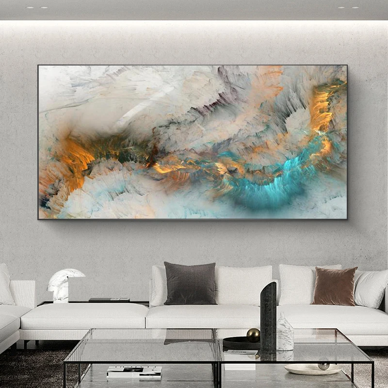 

Abstract Colorful Nebula Clouds Art Canvas Paintings Modern Nordic Poster and Print Wall Art Pictures for Living Room Home Decor