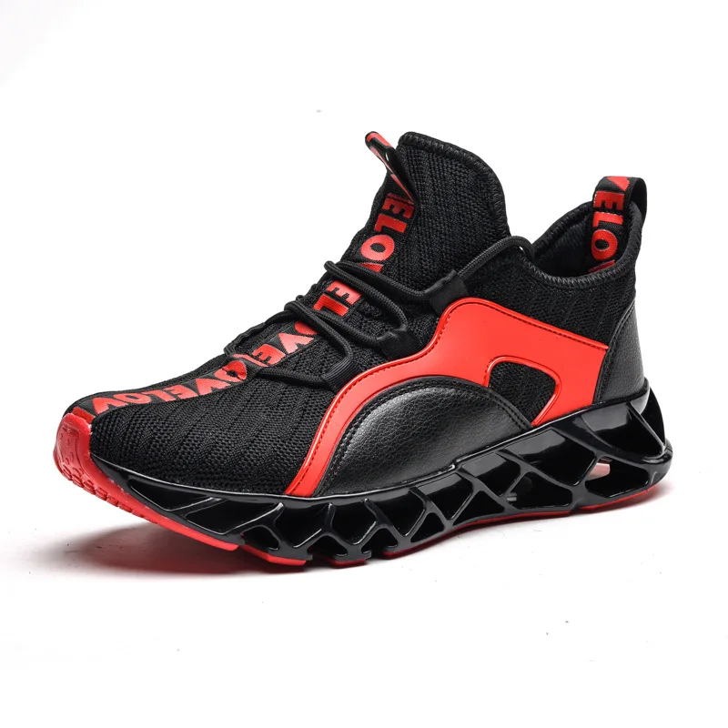 

Etienne Jr Men Spring Blade Sneakers Flying Woven Mesh Breathable Sports Shoes Trendy All-match Casual Non-slip Gym Shoes