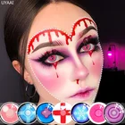 Цветные контактные линзы UYAAI 2 шт.пара для косплея на Хэллоуин, цветные контактные линзы для глаз