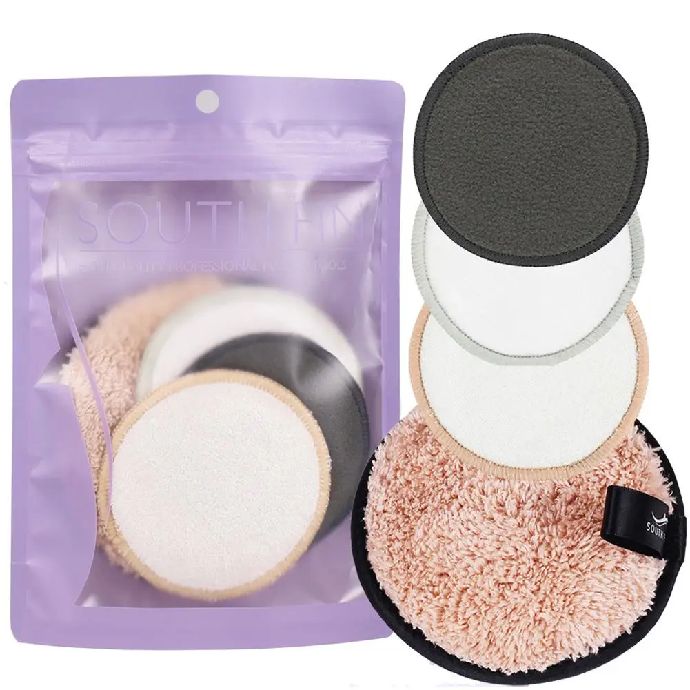12/200PcMakeup жидкость для снятия колодки Многоразовые Ватные диски Make Up средство для снятия макияжа для лица бамбукового волокна по уходу за кожей лица от подтекания молока для очистки кожи