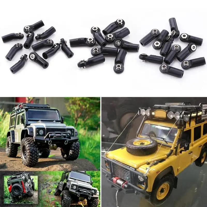 10 шт. M4 Пластик тяги автомобиля держатель шаровой шарнир разъем для осевой Scx RC б/у