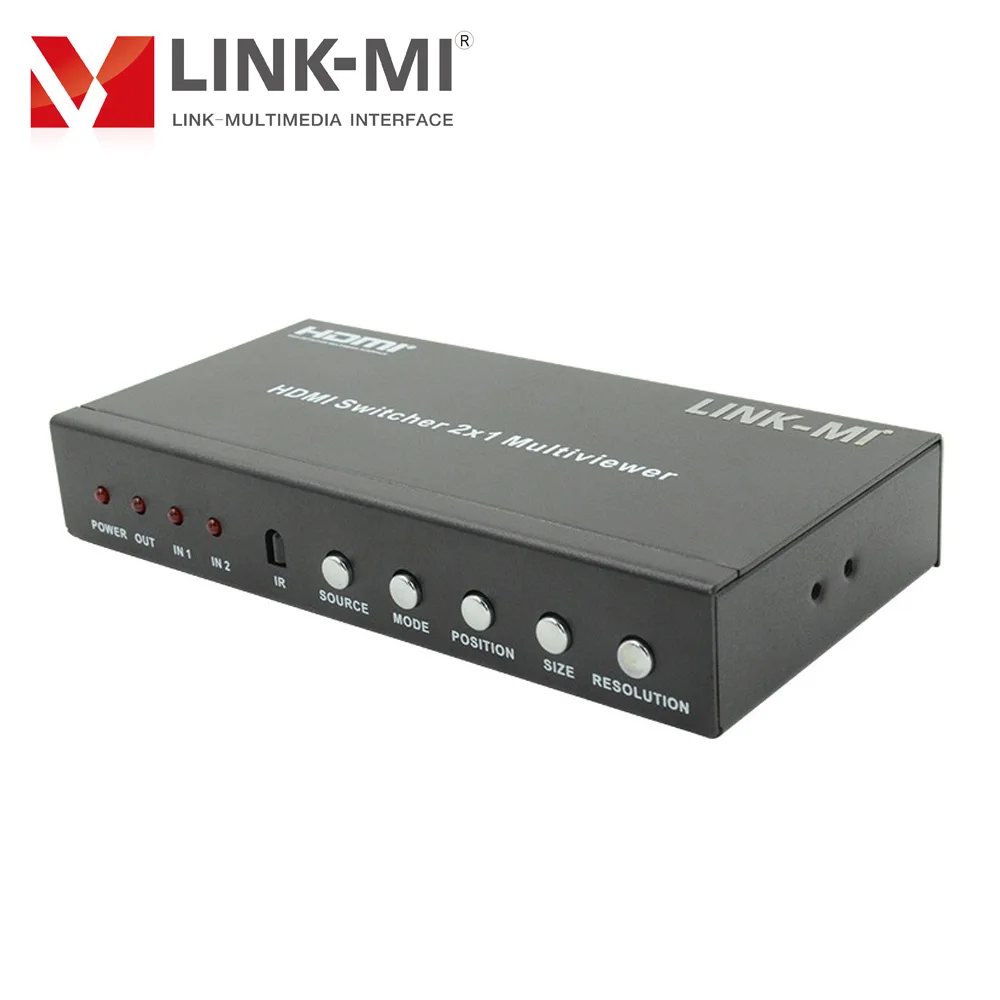 Фото Многофункциональный видеорегистратор 2x1 LINK-MI с PIP IR RS232 HDMI, коммутатор, HD видеопроцессор, 1080P 2 в 1, HDMI-переключатель №5